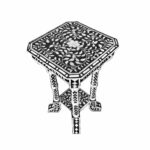 floral pattern bone inlay accent table favors handicraft wood bench for living room cabinets with glass doors tuscan hills high round metal side wrought iron end marble top 150x150