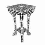 floral pattern bone inlay accent table favors handicraft wood metal side small console desk dale tiffany lamp shades mirrored with drawer razer mouse ouroboros glass top coffee 150x150