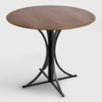 for dynamic look your dining space with this contemporary crate and barrel marilyn accent table featuring square legs tennis rubber west elm tree elephant chair kitchen gallerie 150x150