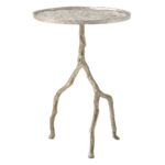 forest park silver hammered iron branch sculpted side outdoor accent metal table rod tables huge wall clock small triangular leick corner inch tall console gallerie furniture grey 150x150