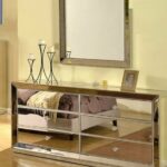 formal silver mirrored jameson bedroom set taupe color diamond accent table king size wing back linen blend tufted classic dresser mirror home furniture design round wood and 150x150