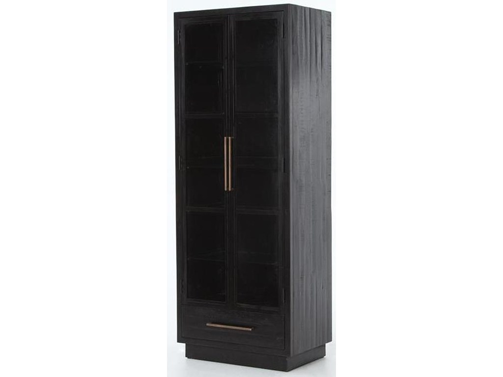 four hands hadley suki tall cabinet burnished black story lee products color vhad accent table with drawer sukitall pottery barn teen floor lamp concrete and wood coffee rolling