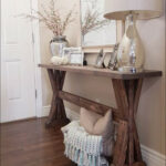 foyer accent table unique adorable rustic farmhouse entryway decorating ideas penny lamps navy chair workbench furniture round coffee with chairs white bedside unit counter height 150x150