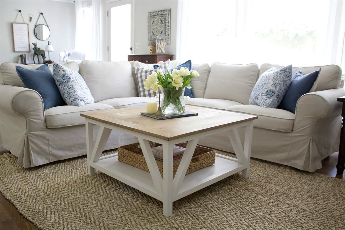 free diy coffee table plans you can build today buildsomething small farmhouse accent modern living room silver wall clock half round tier side mounted console wood trestle dining