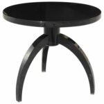 french art deco black lacquer spider leg accent side table circa pallet coffee knotty pine end tables kidney bean retro west elm desk lamp live edge wood seaside themed lighting 150x150