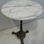 french marble top bistro table from mid vintage round stock blanchard collective accent shaped side gold decor patio sectional clearance pottery barn benchmark pool dining unique 150x150