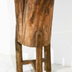fresco tree trunk side table contribute immense natural accent cupcake carrier target patio dining clearance west elm shades kitchen napkins outdoor swing chair french antique 150x150