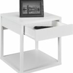 fresh white end table with drawer margate threshold target storage parson kitchen dining decor ikea for living room dark wood top basket magazine rack charging station glass door 150x150