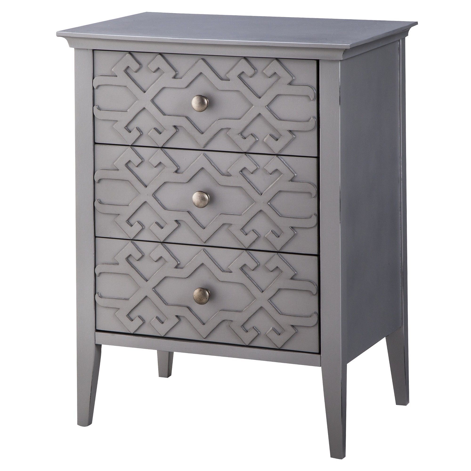 fretwork accent table threshold gray products white ashley furniture chairs pottery barn pedestal brown metal coffee copper floor lamp laura height room essentials bedding west