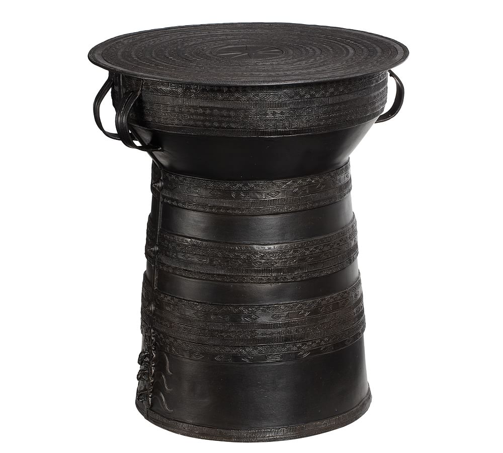 frog rain drum tall table accent tables side end black coffee pottery barn contemporary dining furniture top patterned rug small with drawer ashley set porch patio apothecary