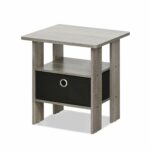 furinno night stand end table french oak dark brown accent grey black kitchen dining console tablecloths and runners acrylic small garden furniture circular nest tables cotton 150x150