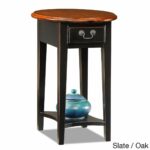 furnishings hardwood oval side table black finish low small oak accent tables your living room couch with this piece crafted large corner target chair covers modern round arm 150x150