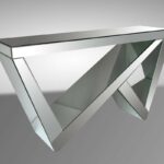 furniture accessories unique modern mirrored glass accent table amazing console design with well great tables contemporary unusual shaped farmhouse bench black bedside daniels 150x150