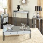 furniture accessories unique modern mirrored glass accent table sleek living room inerior hall mudroom decor with all coffee and sets unusual shaped hairpin leg end small desk 150x150