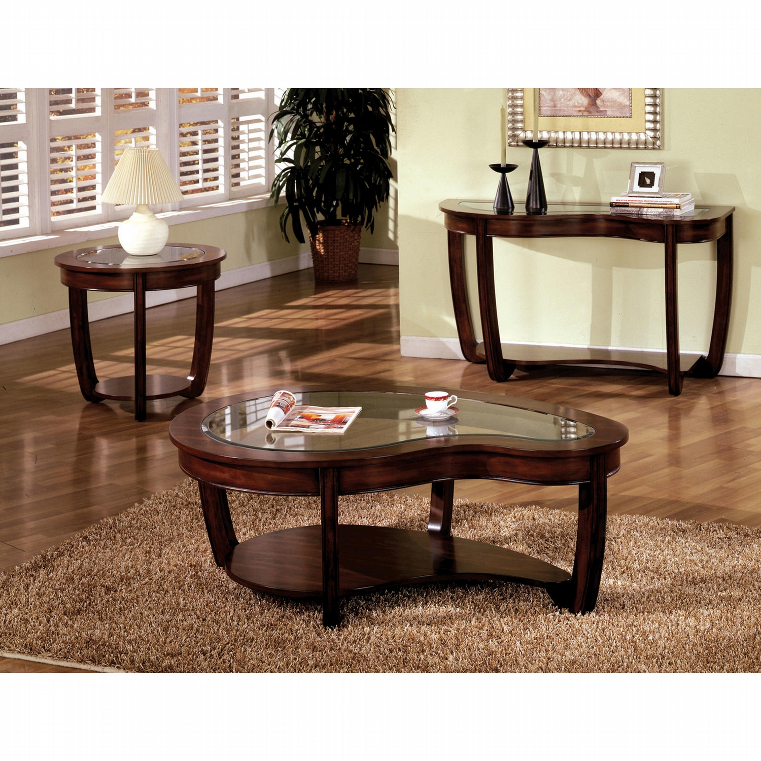 furniture america dark cherry coleen piece accent table set get rustic oak dining small round pedestal side baroque bedside battery operated lamp with timer monarch mirrored large