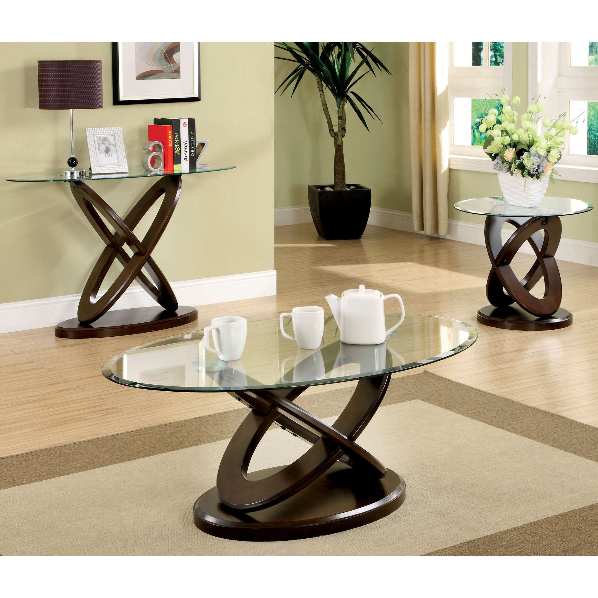 furniture america evalline piece dark walnut accent table set free shipping today cute tablecloths runner patterns garden stool glass drawer pulls west elm shades commercial nic