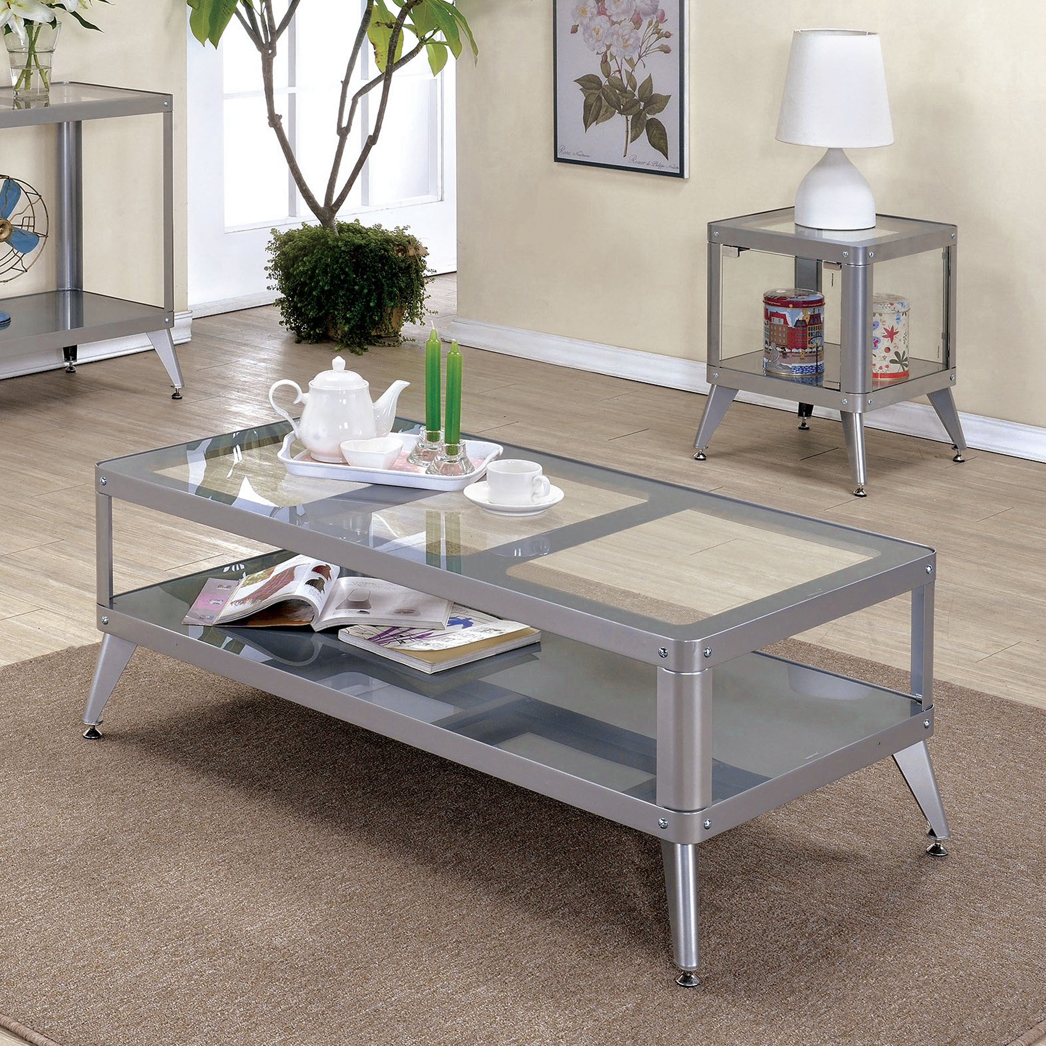 furniture america linden modern piece glass top metal accent table set room essentials patio free shipping today small end with shelves bar height beach bedroom decor iron