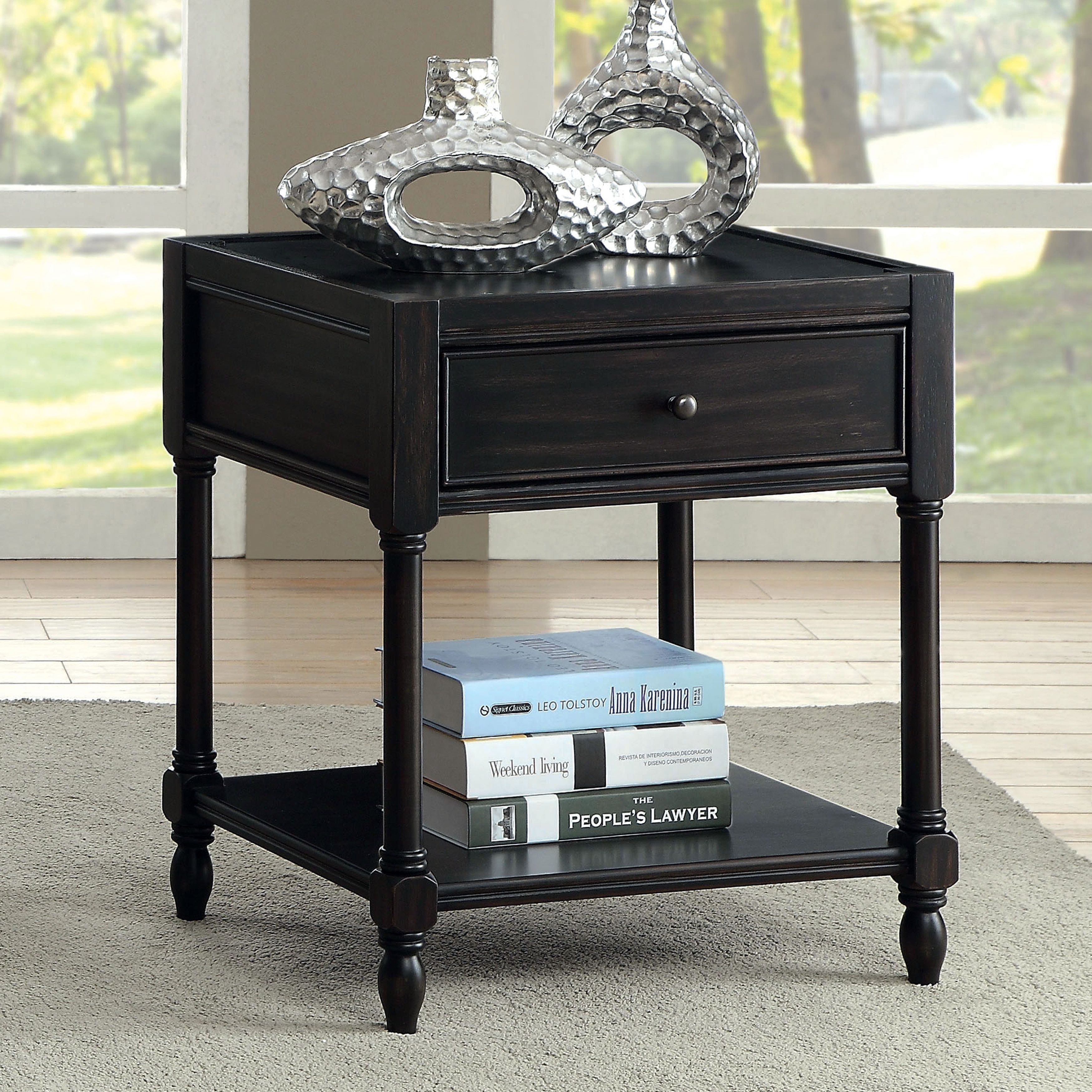 furniture america madelle iii vintage style storage end table pottery barn jamie accent nightstand antique black pier friday best patio trade sage green kitchen ornaments entry