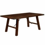 furniture america montelle dark oak dining table threshold accent espresso tables outdoor battery lamps camping bunnings round wood coffee with metal legs black velvet curtains 150x150