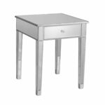furniture and decor for the modern lifestyle mackenzie mirrored accent table reflective dotandbo couch arm drum shaped bedside tables trestle square trunk coffee designs diy dark 150x150