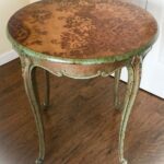 furniture antique accent table copper patina stained wood end and with super wonderful farmhouse long dining cloth set round glass foyer for hampton bay pembrey garden bench 150x150