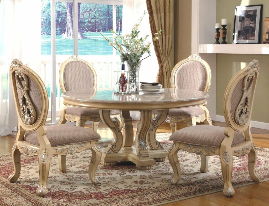 Furniture Antique White Dining Table With Bench Vintage Set Distressed