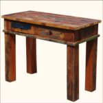 furniture cool distressed wood console table with small red accent foyer tables cloth placemats and napkins white hairpin legs ryobi reclaimed barn kids desk kitchen sets ikea 150x150