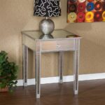 furniture elegant mirrored accent table for home ideas montrose with drawer plus wooden floor decoration target bar cabinet pedestal side mosaic threshold pier one glass tops wood 150x150
