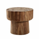 furniture elegant teak end table sets traditional solid wood narrow set round side for living room bedroom wooden accent decorative interior design veneer laminate finished 150x150