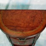 furniture half round accent table beautiful demilune end burl ash mahogany plans resin nic reading light for wooden bedside designs acrylic and gold coffee champagne ice bucket 150x150