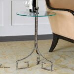 furniture iron accent table luxury uttermost diogo glass unique grecia beyond threshold marble distressed half moon garden sets inch high hammered metal top coffee and black 150x150
