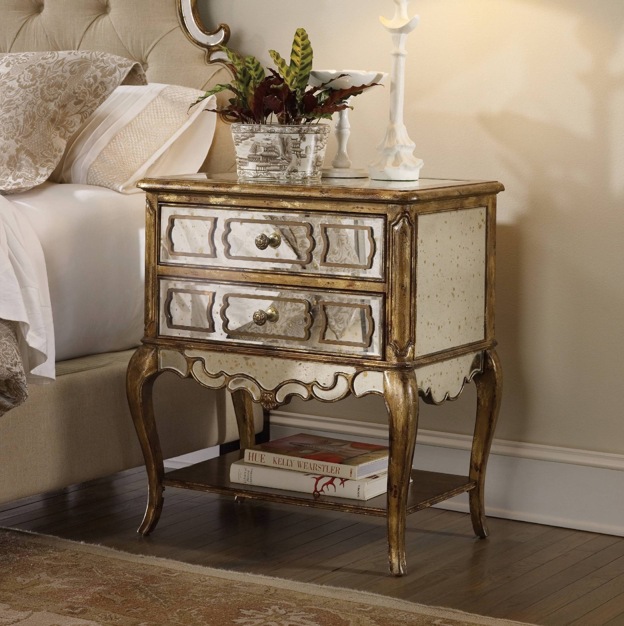 furniture mahogany nightstand gold metal steel inspired moroccan accent table high dresser and crystal lamps unfinished affordable bedside tables homepop skinny runner cute