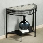 furniture mesmerizing half moon accent table with elegant looks magnificent semi circle couch and black color shelf entryway tables narrow demilune console sofa end contemporary 150x150
