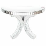 furniture mesmerizing half moon accent table with elegant looks nice decorative awesome mirrored wall mounted and for livingroom oval console drawers semicircular small threshold 150x150