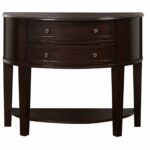 furniture mesmerizing half moon accent table with elegant looks stunning interesting black hallway and double drawers rounded console slim entry cabinet glass coffee side tables 150x150