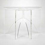 furniture modern espresso half moon console table design elegant from glass material plus metal also all things cedar black accent belgravia movable kitchen island round nesting 150x150