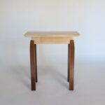 furniture narrow accent table lovely circle shaker inspirational end tiger maple walnut handmade custom wood very with wine rack underneath for entrance foyer dining room tables 150x150