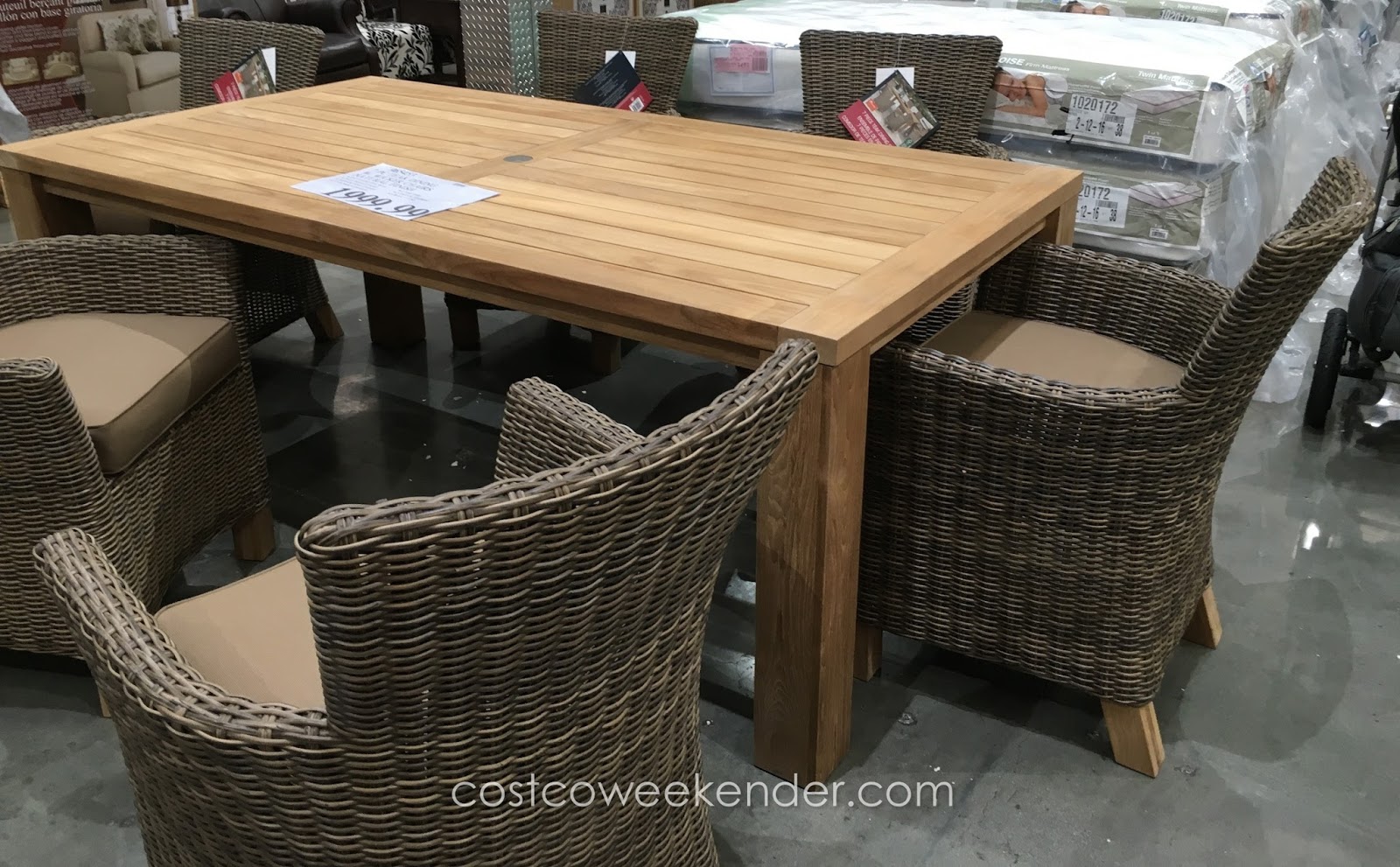 furniture patio clearance with wood and metal porch sets outdoor set wicker sunbrella furni woven accent table tables charging station uma enterprises kirklands bar stools console