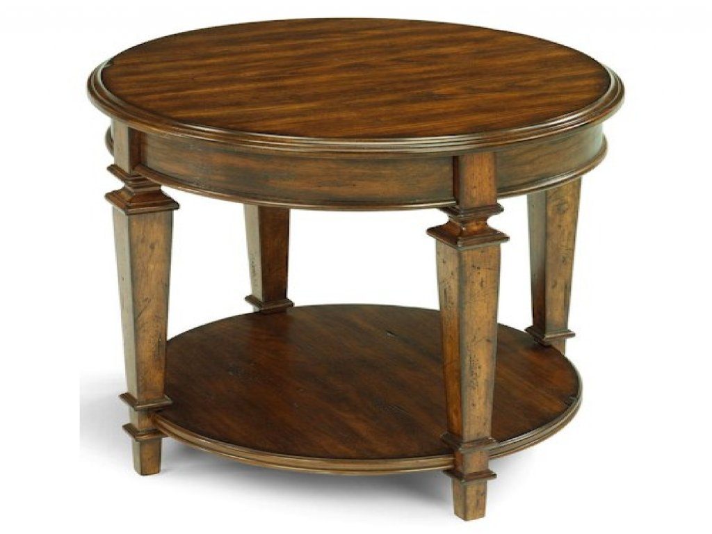 furniture round wood accent table new flexsteel oakbrook traditional end with metal tables tablecloth for ikea cement carpenter vise dining and chairs clearance glass design small