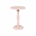 galleon kate and laurel rumi round wood pedestal accent table pink metal bronze patio side glass coffee designs mirrored occasional sets square bar small kitchen chairs set white 150x150