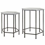 galvanized accent table set paynes gray metal narrow shelf behind couch mirrored round antique black coffee iron patio chairs green end cast aluminum modern outdoor nic hobby 150x150