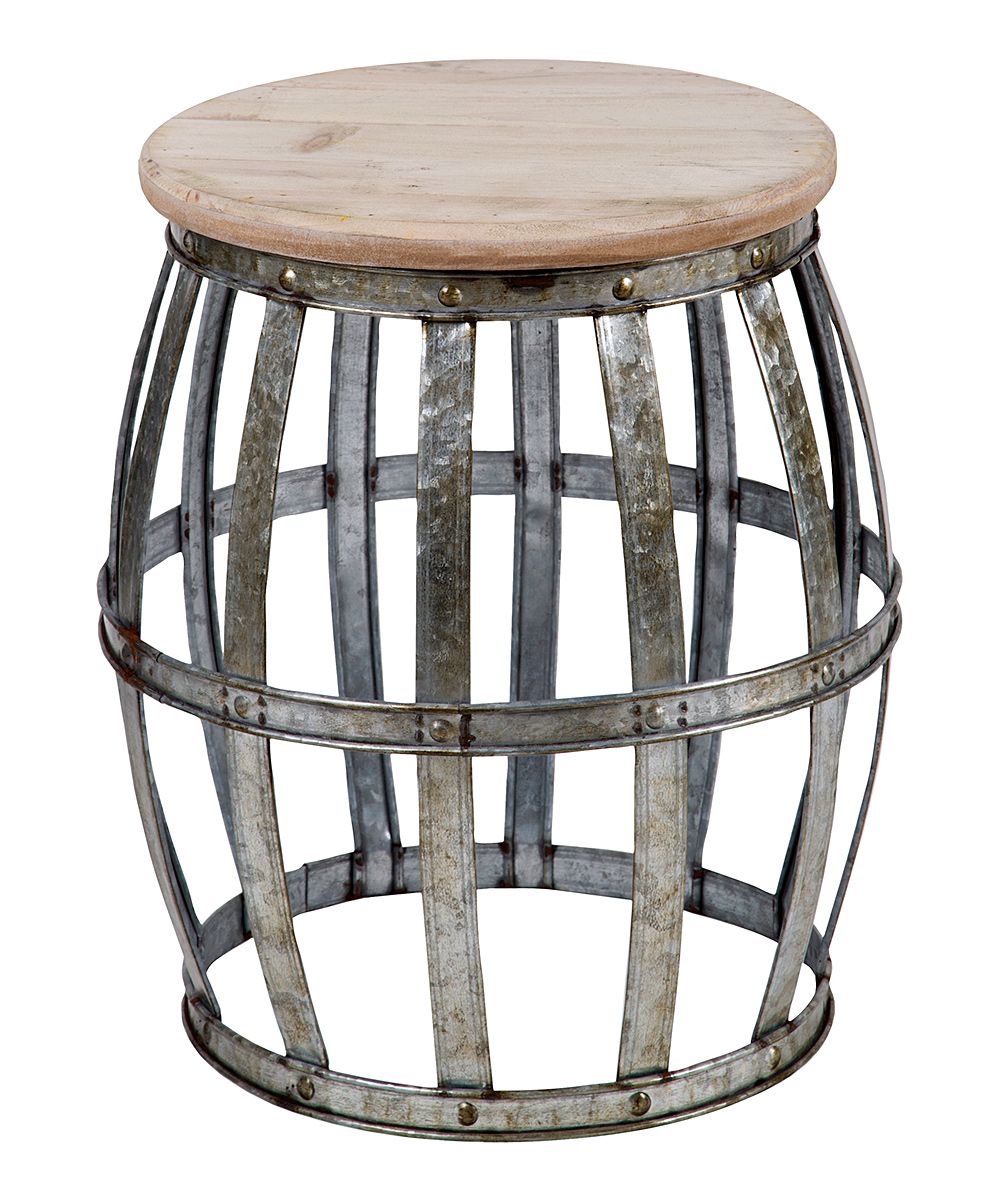 galvanized metal accent table products accents demilune console small outdoor wrought iron kitchen and stools pottery barn pine carpet transition piece antique black coffee