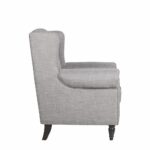 galway classic scroll arm linen accent chair sofamania lgy linon table white light grey side bar stools carpet termination strip target vanity inch square tablecloth bath and 150x150