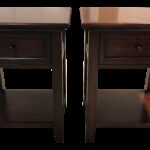 gently used pottery barn furniture off chairish hudson drawer nightstands pair accent tables brown marble coffee table seashell lamp metal patio set card tablecloth modern and 150x150