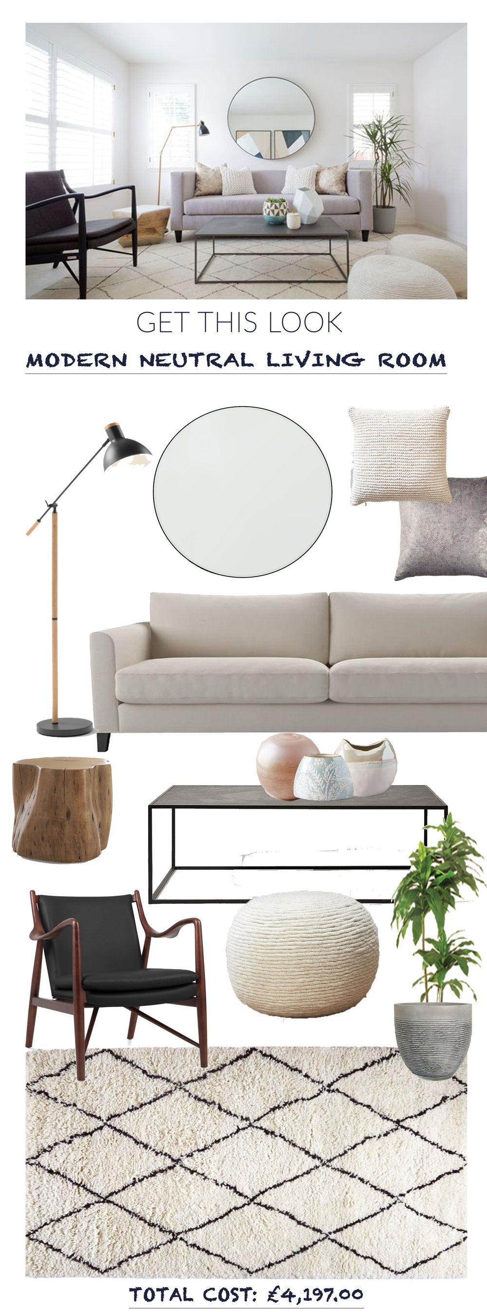 get this look modern and neutral living room house the crate barrel teton accent table sourcing tam eyre shabby chic shelves pottery barn counter height metal with glass top blue