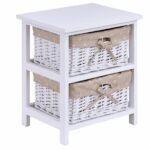 ghp white wood nightstand bedside table mawr metal accent with wicker rattan drawers kitchen dining standard side height marble coffee acrylic round small cherry mini tall lamps 150x150