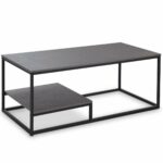 giantex accent coffee table for living room industrial metal side style big sofa with raised storage shelf frame end cocktail gray antique drum console mirrored hall small inches 150x150