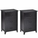giantex drawers nightstand end table bedroom storage winsome timmy accent black solid structure and stable frame elegant style organizer wooden side bedside outdoor bar set temple 150x150