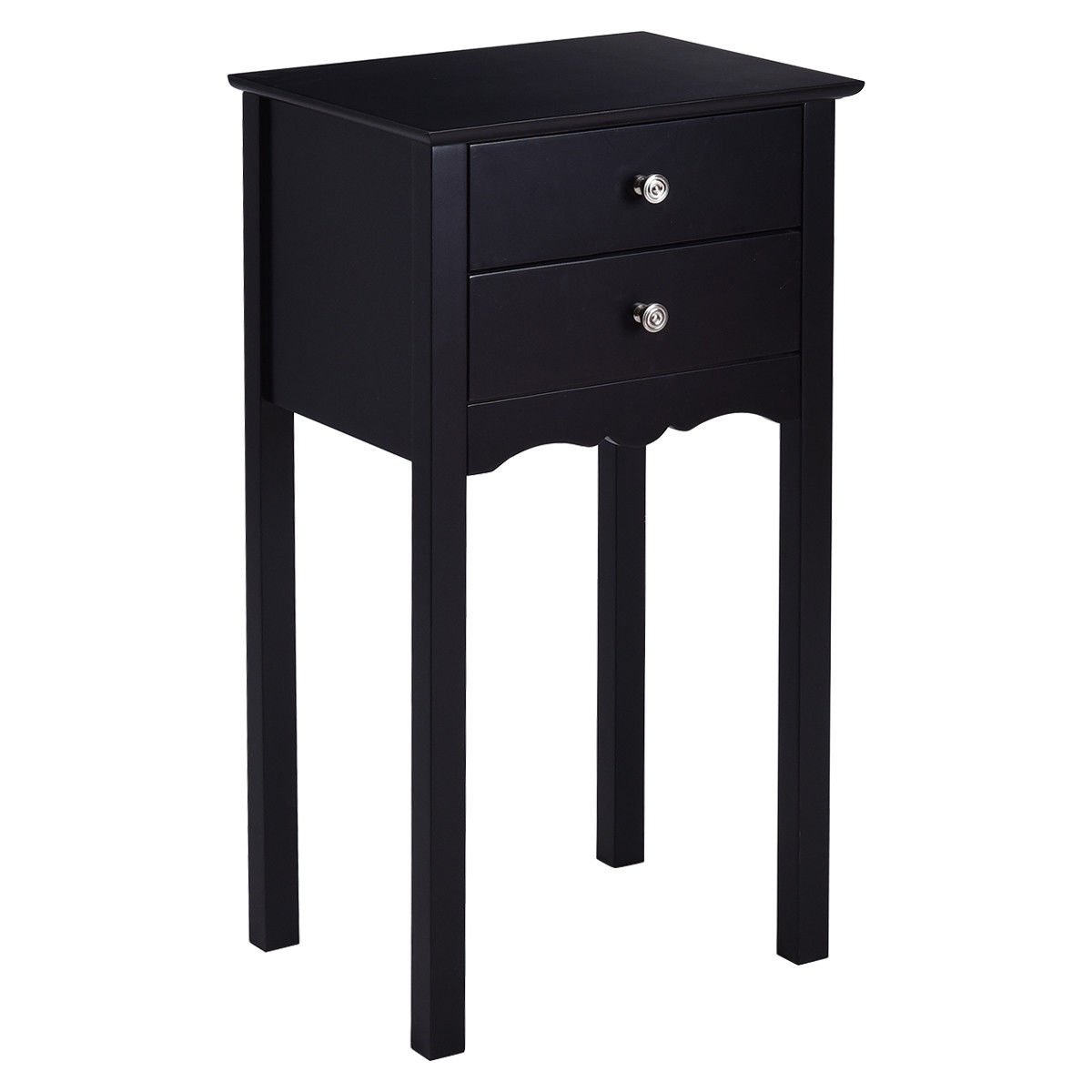 giantex end table drawers side nightstand white accent tables living room multi purpose bedroom home furniture black kitchen dining perspex cube high corner wicker couch glass top