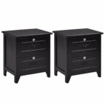 giantex wooden nightstand locking drawers and timmy accent table black handles good storage organize function solid structure for living room bedroom beside sofa side end kitchen 150x150